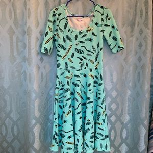 Lularoe size medium 3/4 sleeves dress, excellent condition, never worn,